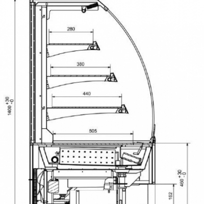 Vitrina cxofetarie  VIENNA O - Frigosztufi